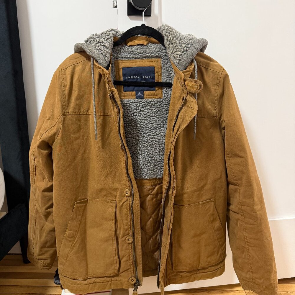 Men's American Eagle Sherpa-lined Utility Jacket Sz S
